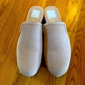 Anthropologie dolce vita chosen bone nubuck wood clog 7